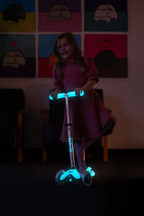 Micro Mini Glow Plus LED Scooter Arctic Blue