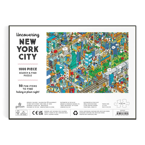 Uncovering New York City - 1000 Piece Puzzle