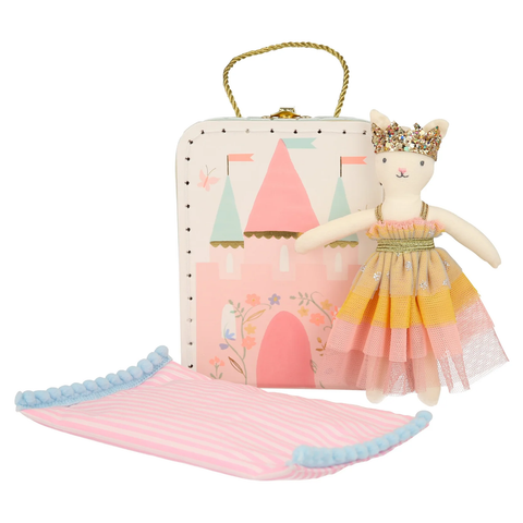 Castle & Princess Cat Mini Suitcase