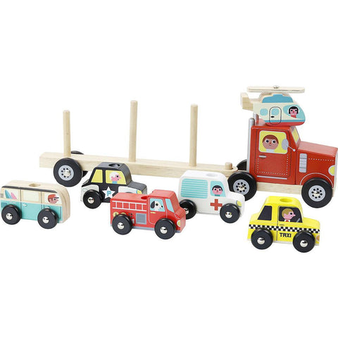 Truck Trailer with Vehicles