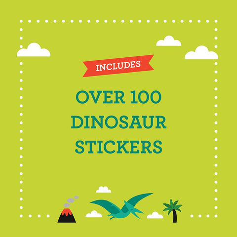 Coloring Book + Stickers Dinosaurs