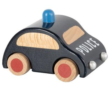 Pullback Wooden Police Car