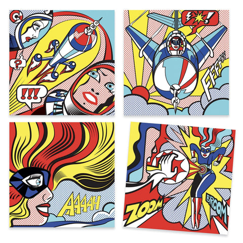 Superheros Inspired By Roy Lichtenstein