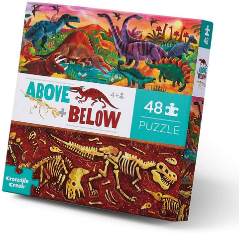 48-pc Above & Below-Dinosaur World