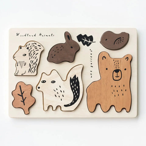 Wooden Tray Puzzle Woodland