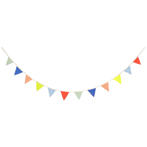 Multicolor Knitted Flag Garland