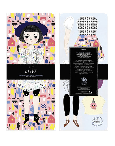 Mailable Paper Doll Kit Olive