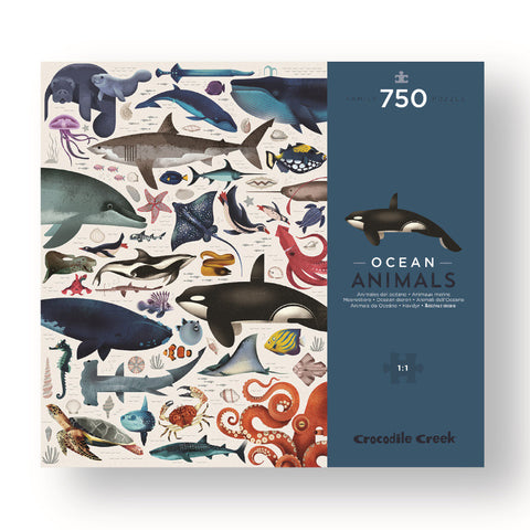 World of Ocean Animals - 750-piece Puzzle