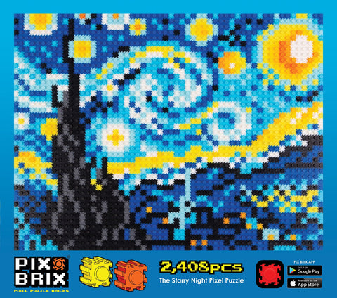 Pix Brix 2,400pcs The starry Night Puzzle