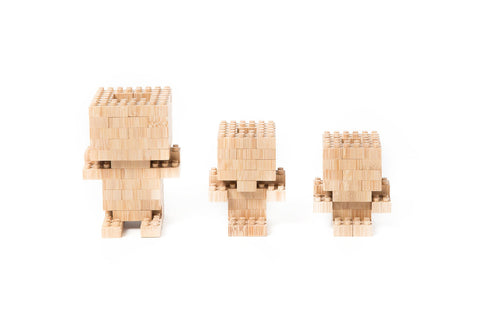 Eco-bricks- 90 Piece Bamboo