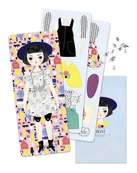 Mailable Paper Doll Kit Olive