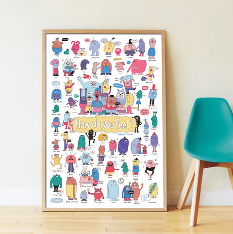 Emotions Educational Poster + Stickers – Toy Division