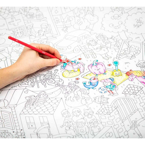 Giant Coloring Poster Folded Kids Life