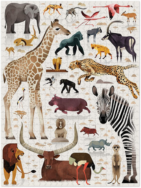 World of African Animals - 750-piece Puzzle