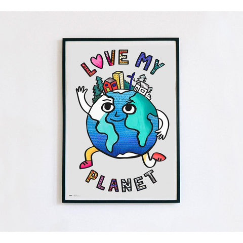 Love My Planet Giant Coloring Poster