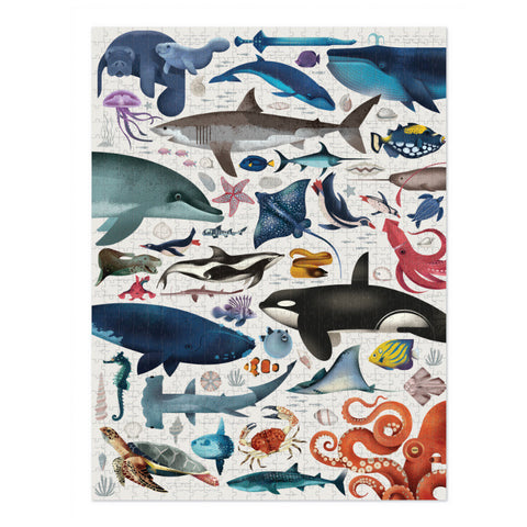 World of Ocean Animals - 750-piece Puzzle