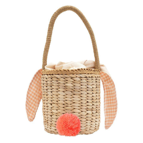 Bunny Easter Woven Straw Basket