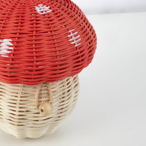 Mushroom Basket Rattan