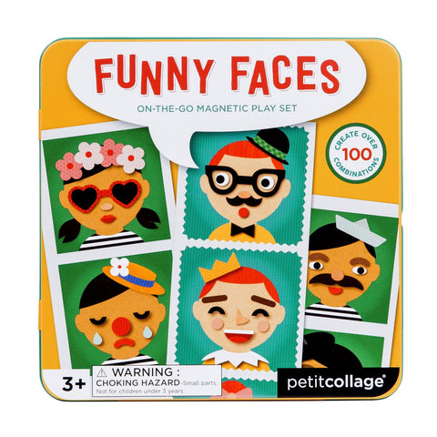 On-The-Go Magnetic Play Set Funny Faces