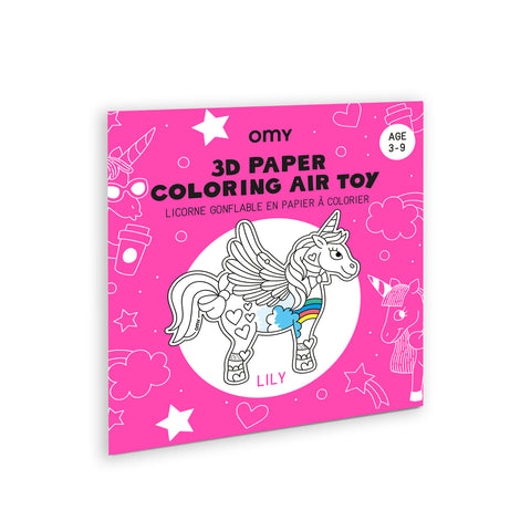 3D Air Toy Lily Unicorn