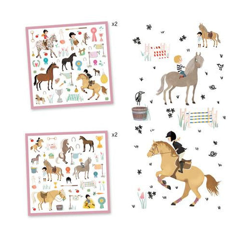 160 Stickers Chevaux- Horse