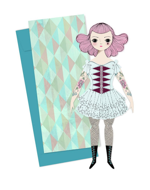 Mailable Paper Doll Card Amelia