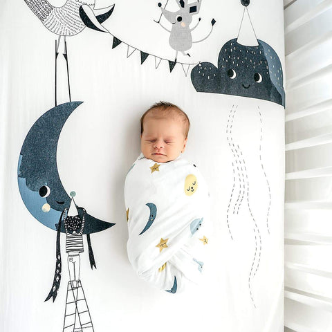 Bamboo Swaddle Moon and Stars