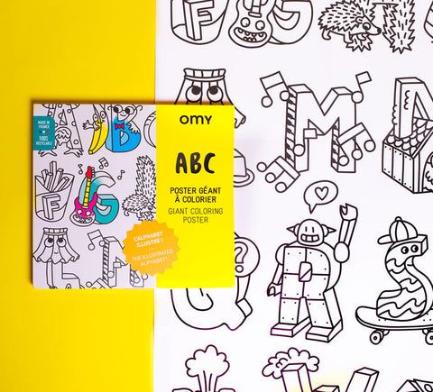 Giant Coloring Poster Folded ABC
