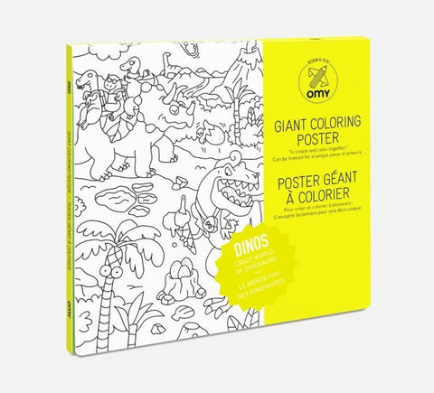 Giant Coloring Poster Folded Dino – Toy Division