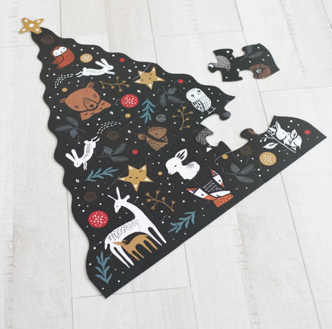 Christmas Tree Floor Puzzle