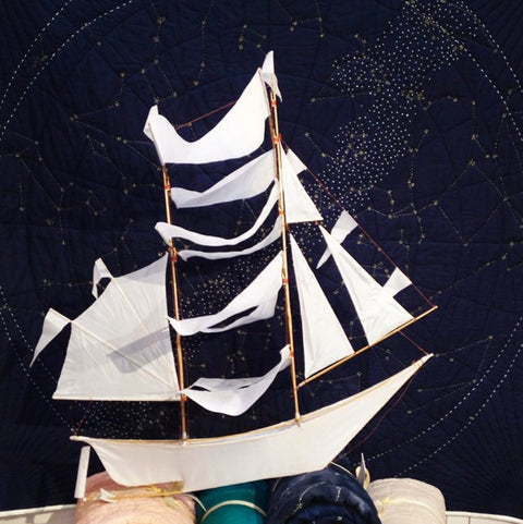 Sailing Ship Kite White - Large