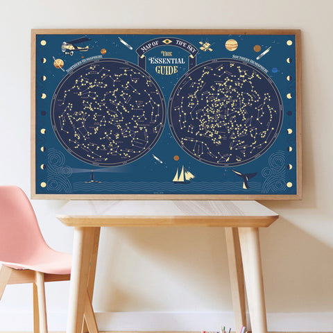 Sky Map - Poster+ Stickers