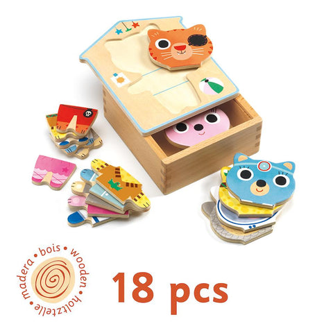 Dressup Mix - Wooden Puzzles