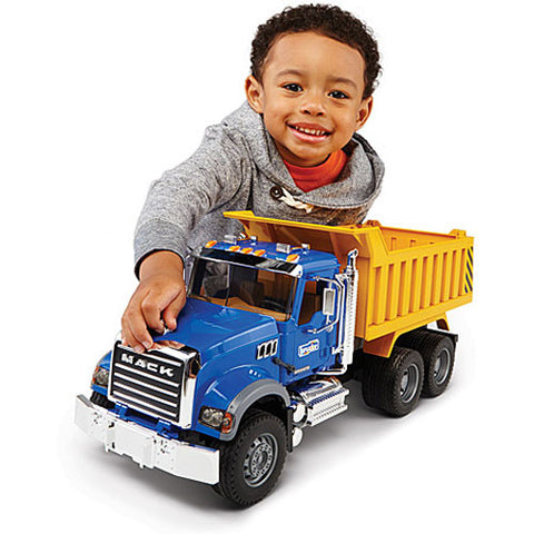 Bruder® Toy MACK® Granite Dump Truck with Snow Plow Blade