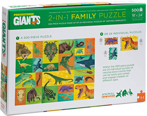 Family Puzzle 500-pc Giants Prehistoric