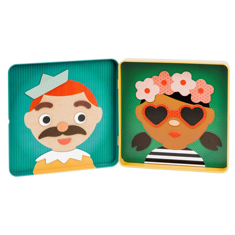 On-The-Go Magnetic Play Set Funny Faces