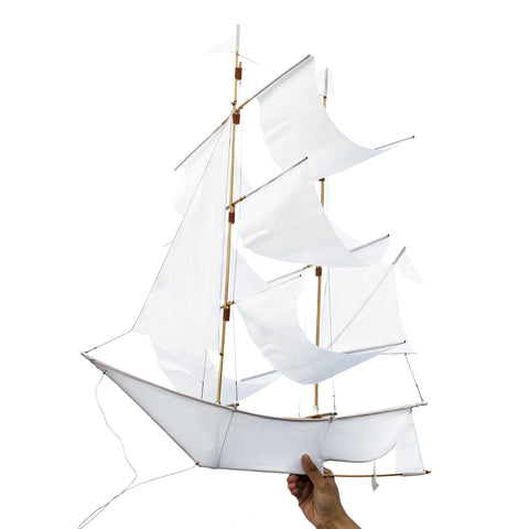 Sailing Ship Kite - White