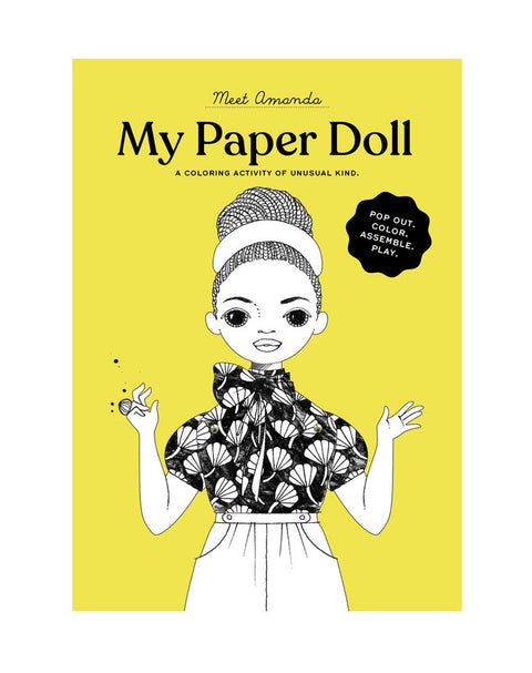 Coloring Paper Doll kit Amanda