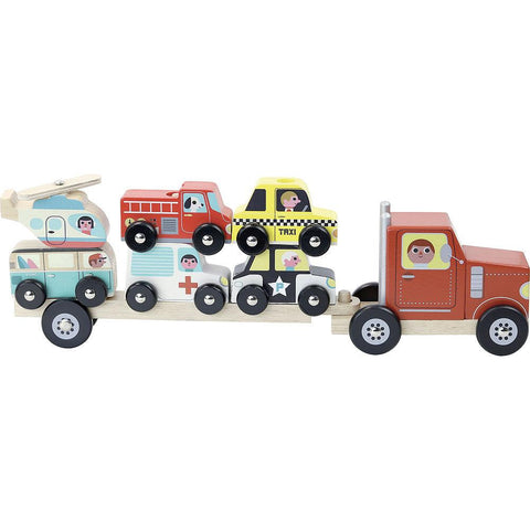 Truck Trailer with Vehicles