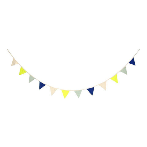 Blue Knitted Bunting