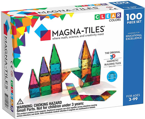 Magna-Tiles® Clear Colors 100pcs