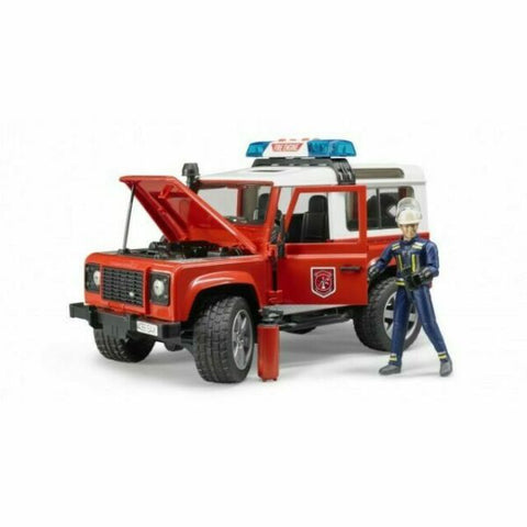Land Rover Fire Dep Vehicle w- Fireman