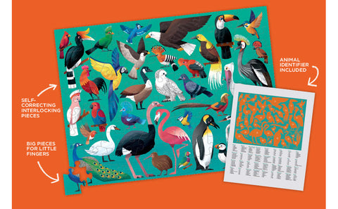 100-pc Puzzle 36-Birds