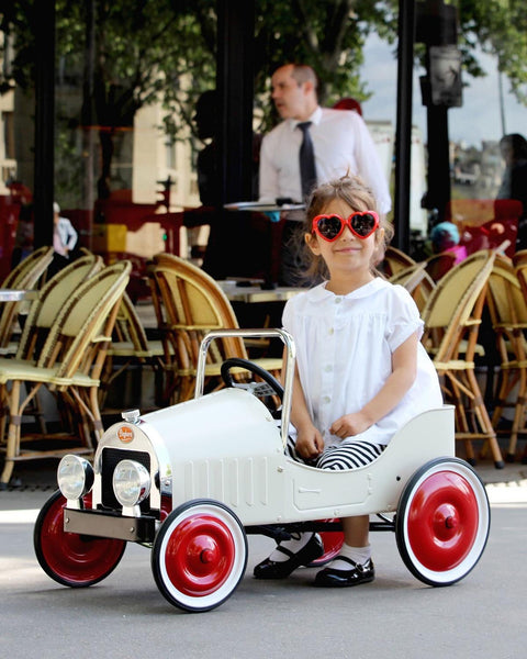 Ride-On Classic Pedal Car White